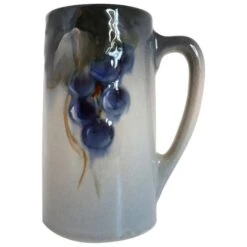 American Weller Earthenware Pottery Etna Grapevine Tankard Mug -Lenox Shop american weller earthenware pottery etna grapevine tankard mug 4971