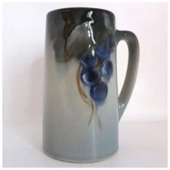 American Weller Earthenware Pottery Etna Grapevine Tankard Mug -Lenox Shop american weller earthenware pottery etna grapevine tankard mug 6481