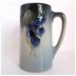 American Weller Earthenware Pottery Etna Grapevine Tankard Mug -Lenox Shop american weller earthenware pottery etna grapevine tankard mug 6790