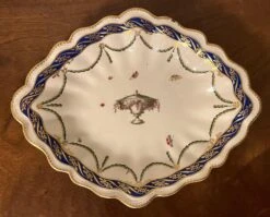 Antique 18th Century Derby Porcelain Oval Platter Decorated With An Urn Surrounded By Insects And Butterfly -Lenox Shop antique 18th century derby porcelain oval platter decorated with an urn surrounded by insects and butterfly 3349
