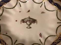 Antique 18th Century Derby Porcelain Oval Platter Decorated With An Urn Surrounded By Insects And Butterfly -Lenox Shop antique 18th century derby porcelain oval platter decorated with an urn surrounded by insects and butterfly 4160