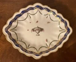 Antique 18th Century Derby Porcelain Oval Platter Decorated With An Urn Surrounded By Insects And Butterfly -Lenox Shop antique 18th century derby porcelain oval platter decorated with an urn surrounded by insects and butterfly 7353