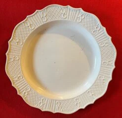 Antique 18th Century English George III Salt Glaze Round Charger Platter Or Meat Plate -Lenox Shop antique 18th century english george iii salt glaze round charger platter or meat plate 0051