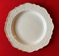 Antique 18th Century English George III Salt Glaze Round Charger Platter Or Meat Plate -Lenox Shop antique 18th century english george iii salt glaze round charger platter or meat plate 4826