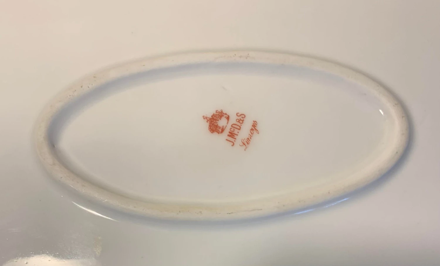 Antique 19th Century Limoges Porcelain Gold Rimmed Serving Platter 6 Antique 19th Century Limoges Porcelain Gold Rimmed Serving Platter - Image 4