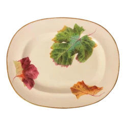 Antique 19th Century Wedgwood Shadow Leaf Porcelain Platter