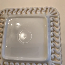 Antique Atterbury Pressed Milk Glass Plate -Lenox Shop antique atterbury pressed milk glass plate 8460 1