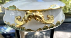 Antique Ch Field Haviland Porcelain Round Covered Vegetable Server -Lenox Shop antique ch field haviland porcelain round covered vegetable server 1872