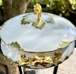 Antique Ch Field Haviland Porcelain Round Covered Vegetable Server -Lenox Shop antique ch field haviland porcelain round covered vegetable server 4937