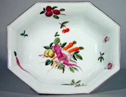 Antique Chelsea Porcelain Dishes Painted With Vegetables -Lenox Shop antique chelsea porcelain dishes painted with vegetables 2621