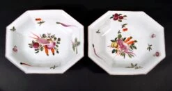 Antique Chelsea Porcelain Dishes Painted With Vegetables -Lenox Shop antique chelsea porcelain dishes painted with vegetables 6806