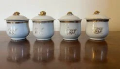 Antique Early 19th Century Chinese Export Porcelain Pot De Creme Or Syllabub Cups- Set Of 4 -Lenox Shop antique early 19th century chinese export porcelain pot de creme or syllabub cups set of 4 2054