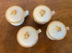 Antique Early 19th Century Chinese Export Porcelain Pot De Creme Or Syllabub Cups- Set Of 4 -Lenox Shop antique early 19th century chinese export porcelain pot de creme or syllabub cups set of 4 2916