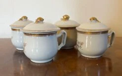 Antique Early 19th Century Chinese Export Porcelain Pot De Creme Or Syllabub Cups- Set Of 4 -Lenox Shop antique early 19th century chinese export porcelain pot de creme or syllabub cups set of 4 3582
