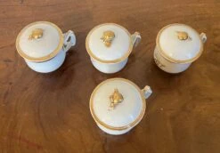 Antique Early 19th Century Chinese Export Porcelain Pot De Creme Or Syllabub Cups- Set Of 4 -Lenox Shop antique early 19th century chinese export porcelain pot de creme or syllabub cups set of 4 3665