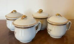 Antique Early 19th Century Chinese Export Porcelain Pot De Creme Or Syllabub Cups- Set Of 4 -Lenox Shop antique early 19th century chinese export porcelain pot de creme or syllabub cups set of 4 4940