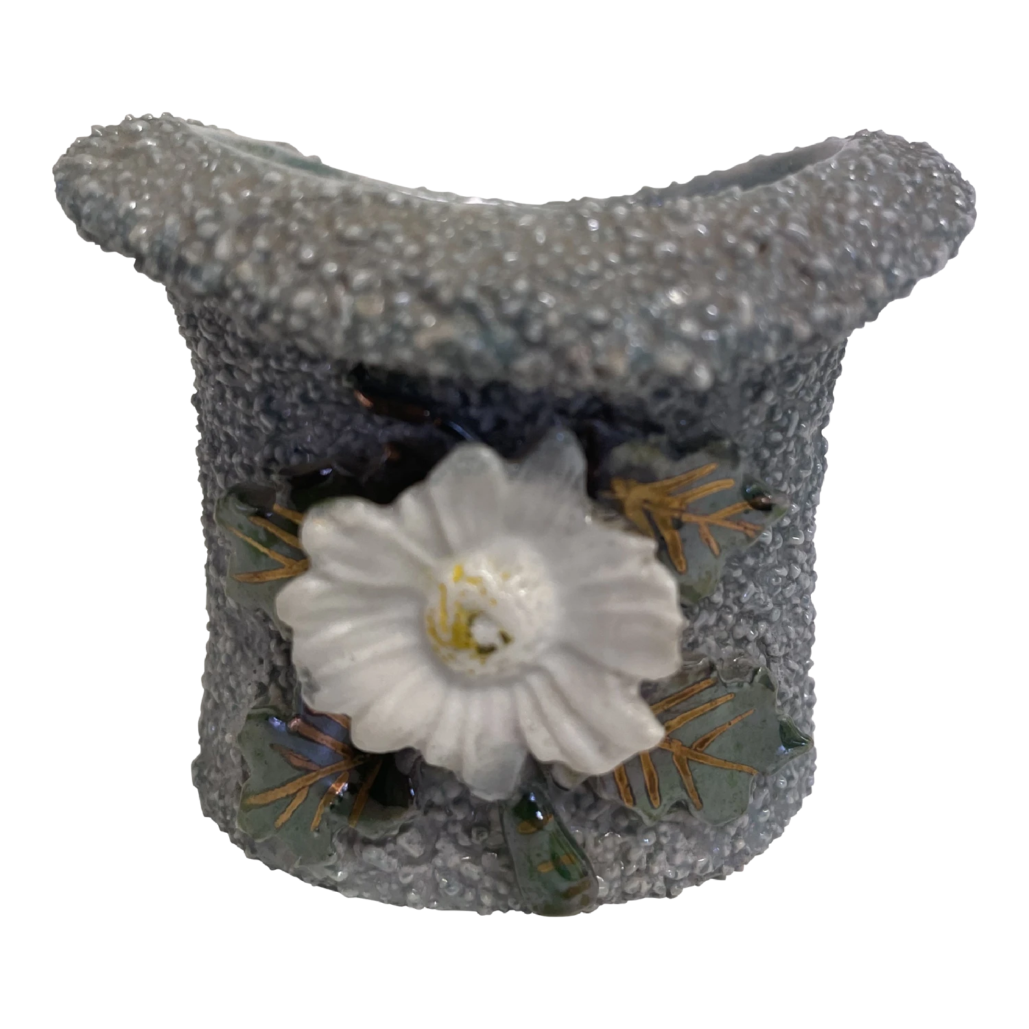 Antique Elfinware Hat Toothpick Holder 3 Antique Elfinware Hat Toothpick Holder