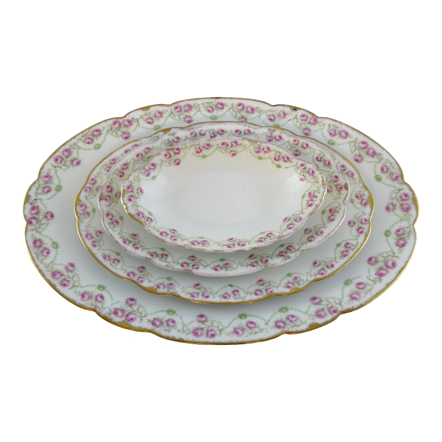 Antique Elite Limoges France Serving Dishes- 4 Pieces 3 Antique Elite Limoges France Serving Dishes- 4 Pieces