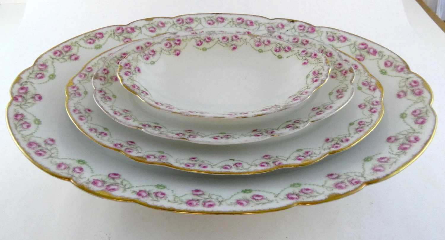 Antique Elite Limoges France Serving Dishes- 4 Pieces 4 Antique Elite Limoges France Serving Dishes- 4 Pieces - Image 2