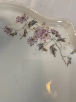 Antique Elite Works Limoges France Tea Tray And Sugar Jar - Set Of 2 -Lenox Shop antique elite works limoges france tea tray and sugar jar set of 2 1607