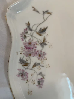 Antique Elite Works Limoges France Tea Tray And Sugar Jar - Set Of 2 -Lenox Shop antique elite works limoges france tea tray and sugar jar set of 2 8003