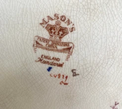 Antique English Mason's Chinoiserie "Mandarin" Platter -Lenox Shop antique english masons chinoiserie mandarin platter 3622