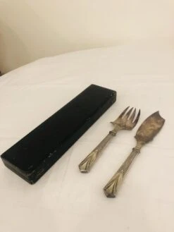 Antique French Art Deco Serving Cutlery, 1920s, Set Of 2 16 Antique French Art Deco Serving Cutlery, 1920s, Set Of 2 -Lenox Shop antique french art deco serving cutlery 1920s set of 2 0771