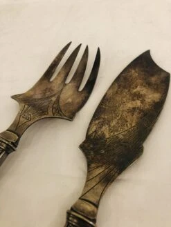 Antique French Art Deco Serving Cutlery, 1920s, Set Of 2 12 Antique French Art Deco Serving Cutlery, 1920s, Set Of 2 -Lenox Shop antique french art deco serving cutlery 1920s set of 2 1473