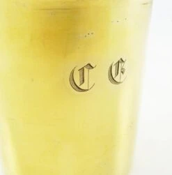 Antique French Sterling Silver & Vermeil Timbale, Beaker, Mint Julep Cup -Lenox Shop antique french sterling silver and vermeil timbale beaker mint julep cup 9543