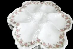 Antique French White Porcelain Oyster Plates, Limoges, France, 1930s, Set Of 6 -Lenox Shop antique french white porcelain oyster plates limoges france 1930s set of 6 3810