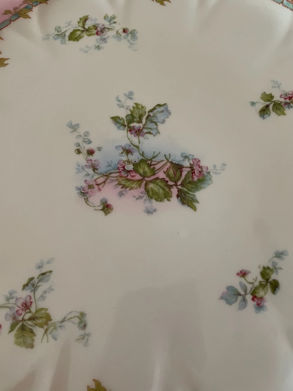 Antique Haviland Limoges Porcelain France Cake Plate 4 Antique Haviland Limoges Porcelain France Cake Plate - Image 2