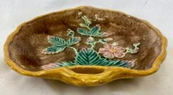 Antique Leaf Shaped Majolica Serving Dish /Plate Decorated With Strawberries & Foliage With Twig Handle - Circa 19th Century 17 Antique Leaf Shaped Majolica Serving Dish /Plate Decorated With Strawberries & Foliage With Twig Handle - Circa 19th Century -Lenox Shop antique leaf shaped majolica serving dish plate decorated with strawberries and foliage with twig handle circa 19th century 5422