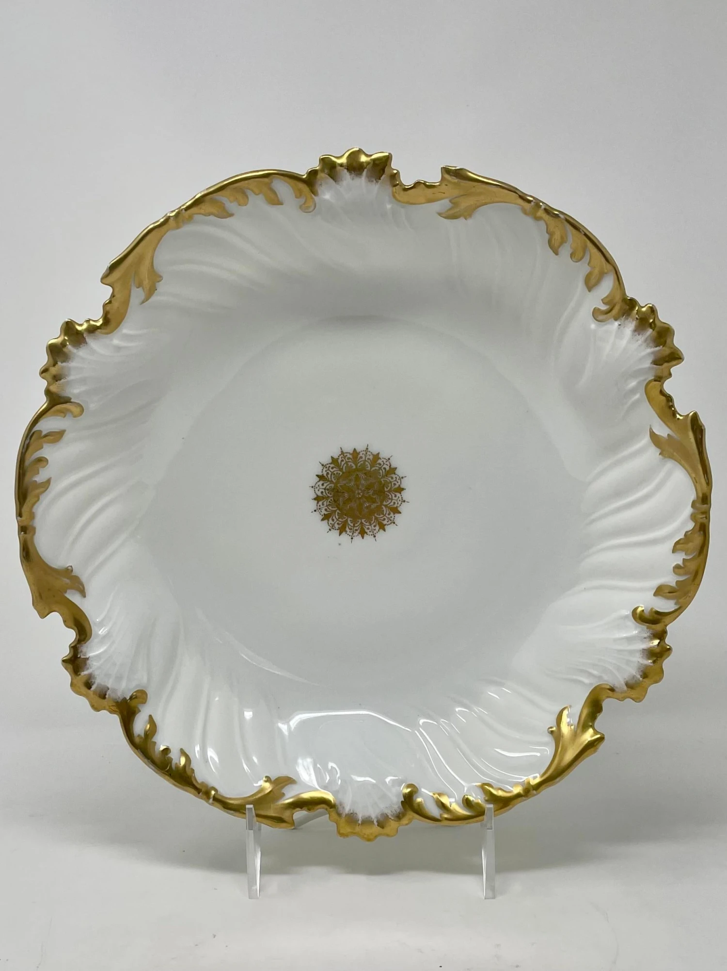 Antique Limoges France Gilt Porcelain Bowl By Tressemanes & Vogt 11 Antique Limoges France Gilt Porcelain Bowl By Tressemanes & Vogt - Image 9