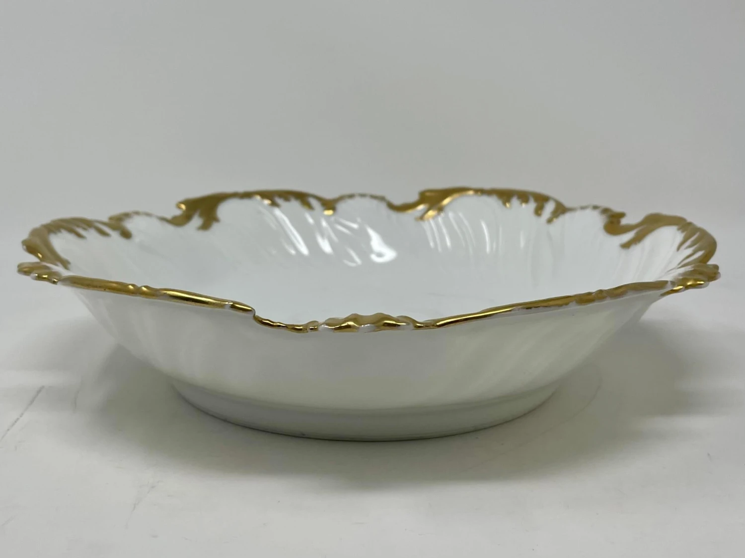 Antique Limoges France Gilt Porcelain Bowl By Tressemanes & Vogt 5 Antique Limoges France Gilt Porcelain Bowl By Tressemanes & Vogt - Image 3