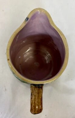 Antique Majolica Creamer/Jug Decorated With Ferns And Floral Motif From England - Circa 19th Century -Lenox Shop antique majolica creamerjug decorated with ferns and floral motif from england circa 19th century 6318