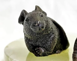 Antique Onyx Dish With Bronze Rat Figures -Lenox Shop antique onyx dish with bronze rat figures 2803