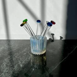 Antique Opaline Ribbed Glass Toothpick Holder 12 Antique Opaline Ribbed Glass Toothpick Holder -Lenox Shop antique opaline ribbed glass toothpick holder 0621