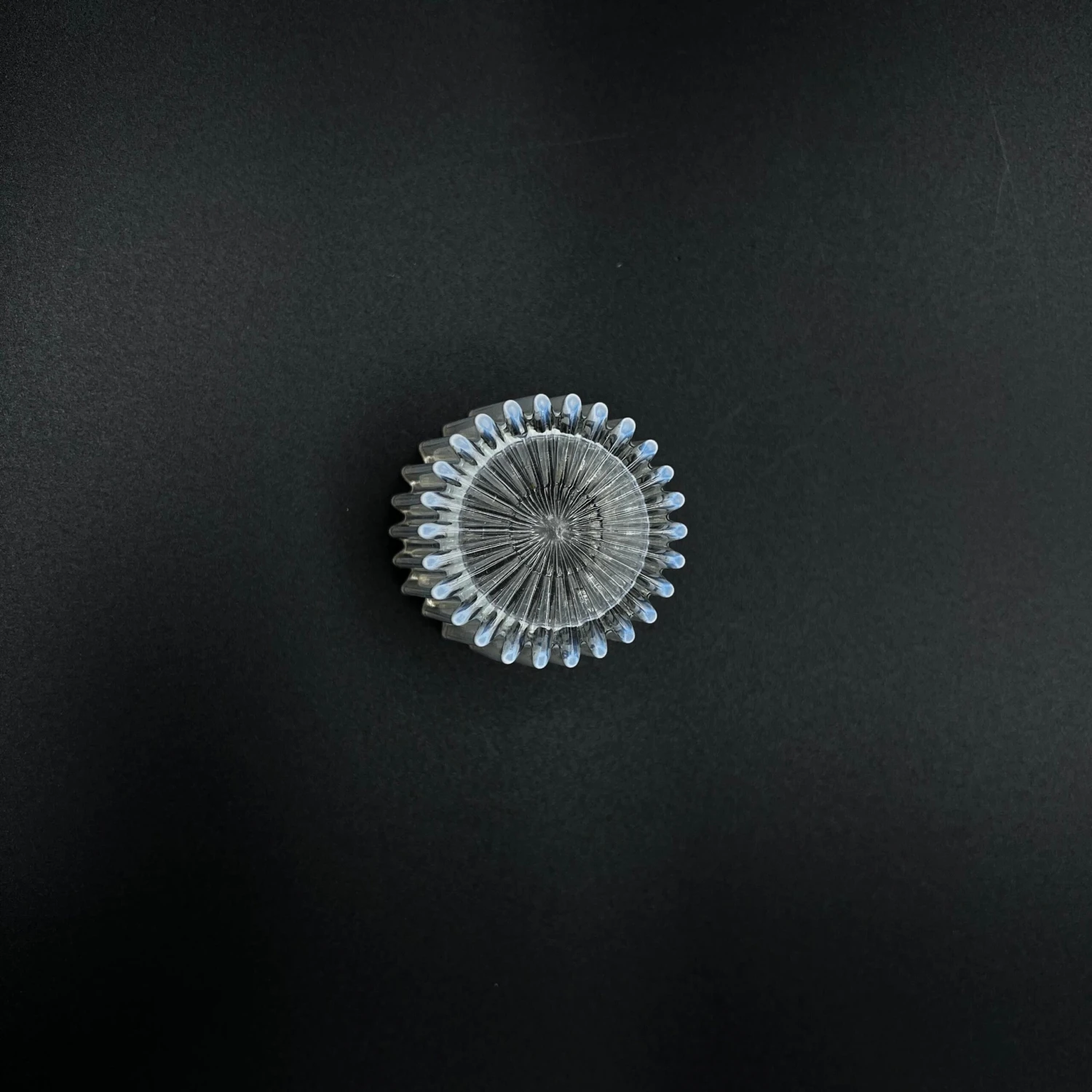 Antique Opaline Ribbed Glass Toothpick Holder 8 Antique Opaline Ribbed Glass Toothpick Holder - Image 6