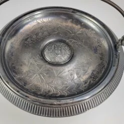 Antique Pairpoint Quadruple Plated Bridal Basket Compote With Etched Birds And Flowers #1223 18 Antique Pairpoint Quadruple Plated Bridal Basket Compote With Etched Birds And Flowers #1223 -Lenox Shop antique pairpoint quadruple plated bridal basket compote with etched birds and flowers 1223 7301