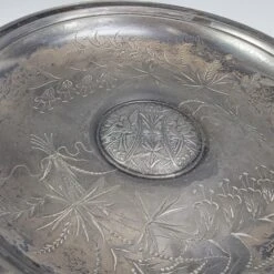 Antique Pairpoint Quadruple Plated Bridal Basket Compote With Etched Birds And Flowers #1223 19 Antique Pairpoint Quadruple Plated Bridal Basket Compote With Etched Birds And Flowers #1223 -Lenox Shop antique pairpoint quadruple plated bridal basket compote with etched birds and flowers 1223 9455