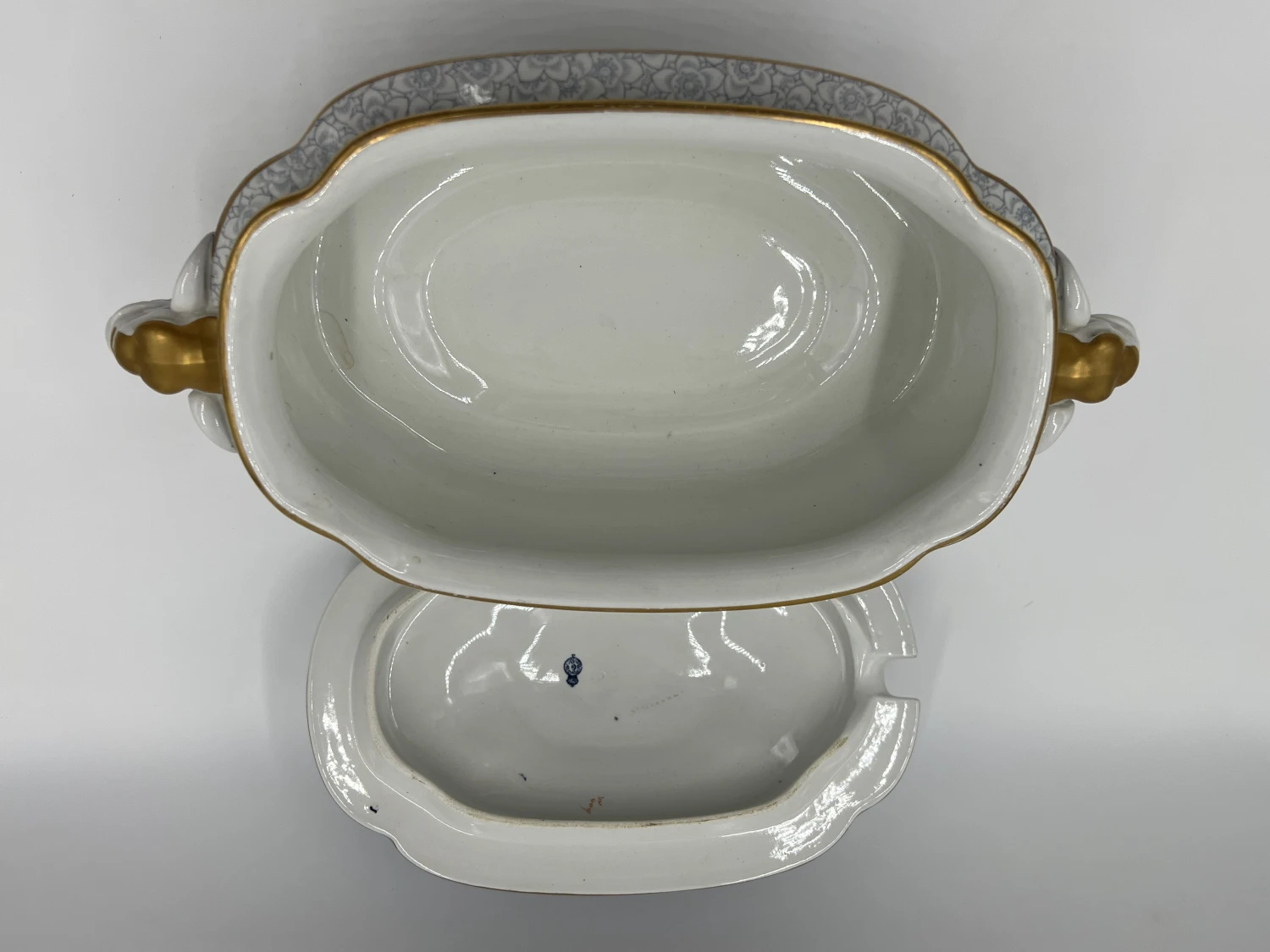 Antique Royal Worcester Elephant Handled Elephant Botanical Tureen 15.5” - 1890 10 Antique Royal Worcester Elephant Handled Elephant Botanical Tureen 15.5” - 1890 - Image 8