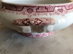 Antique Saint Amand & Hamage Nord-Maroc Design French Ironstone Large Tureen -Lenox Shop antique saint amand and hamage nord maroc design french ironstone large tureen 5876