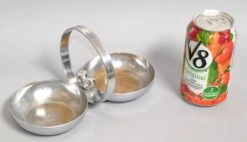 Art Deco Chase Usa Chrome On Brass Twin Candy & Nut Dish Designed Gerth & Gerth -Lenox Shop art deco chase usa chrome on brass twin candy and nut dish designed gerth and gerth 8154