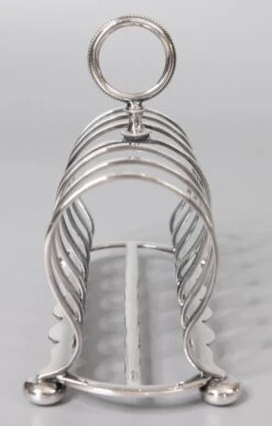Art Deco English Silver Plate Toast Rack -Lenox Shop art deco english silver plate toast rack 4858