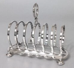 Art Deco English Silver Plate Toast Rack -Lenox Shop art deco english silver plate toast rack 6433