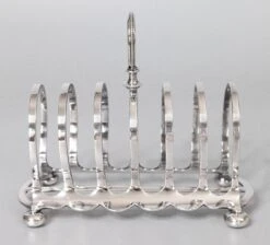 Art Deco English Silver Plate Toast Rack -Lenox Shop art deco english silver plate toast rack 9654