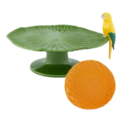 Bordallo Pinheiro Amazonia Cake Serving Set, 5 Pieces