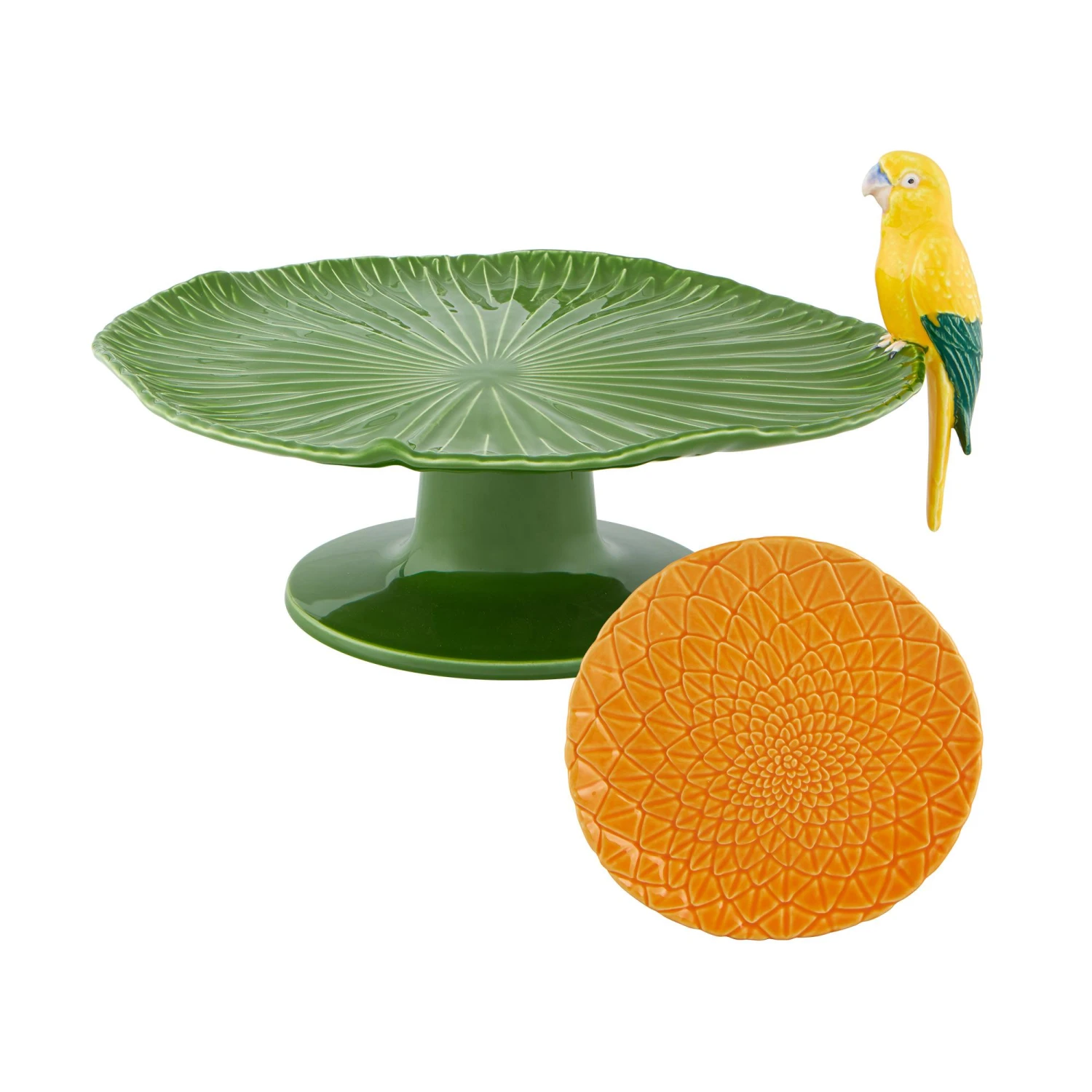 Bordallo Pinheiro Amazonia Cake Serving Set, 5 Pieces 5 Bordallo Pinheiro Amazonia Cake Serving Set, 5 Pieces - Image 3