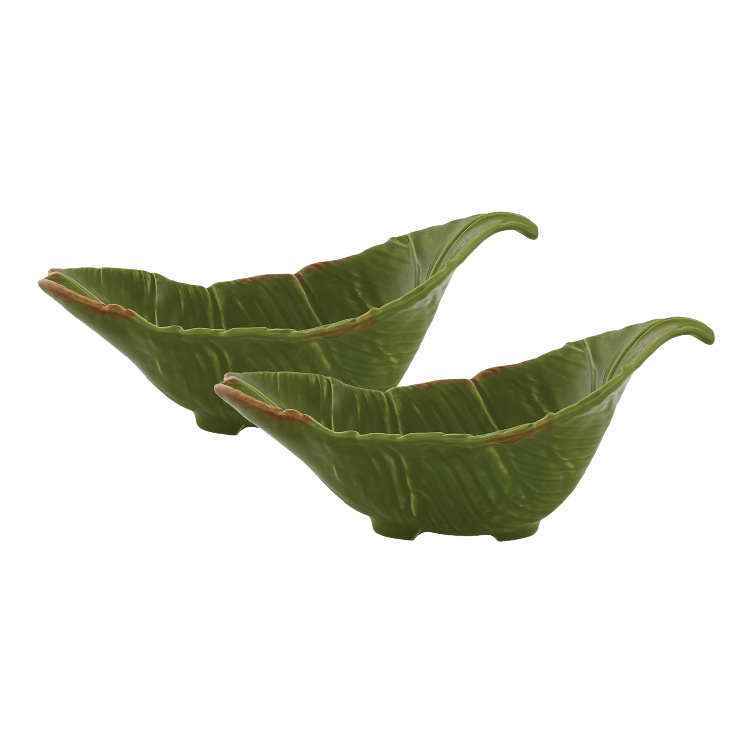 Bordallo Pinheiro Bananas From Madeira Aperitif Bowls, 11", Set Of 2 3 Bordallo Pinheiro Bananas From Madeira Aperitif Bowls, 11", Set Of 2