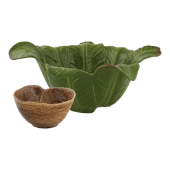 Bordallo Pinheiro Bananas From Madeira Salad Serving Set, 5 Pieces